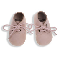 Charlie Leather Oxford Shoes Dusty Rose - Fauve + Co