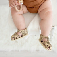 Dakota Leather Sandals Leopard - Fauve + Co