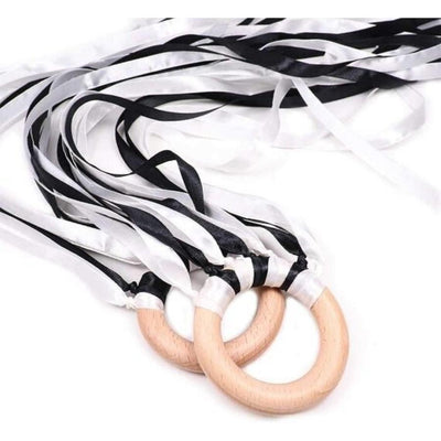 Dancing Ribbon Ring - Black & White - Fauve + Co