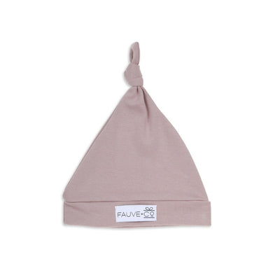 Evie Knotted Beanie Dusty Pink - Fauve + Co