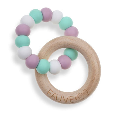 Halo Teething Ring Lotus - Fauve + Co