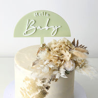 Hello Baby Acrylic Cake Topper - Fauve + Co