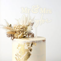Mr & Mrs Cake Topper - Frosted - Fauve + Co
