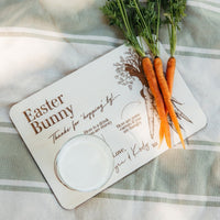 Personalised Easter Bunny Treats Board - "Thank you for Hopping By" - Fauve + Co