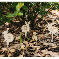 Personalised Easter Egg Hunt Signs - Bunny 1 - Fauve + Co