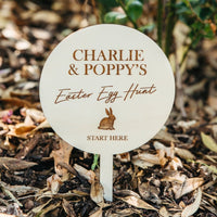 Personalised Easter Egg Hunt Signs - Bunny 1 - Fauve + Co