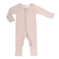 Wanderer Organic Full Length Onesie Latte - Fauve + Co