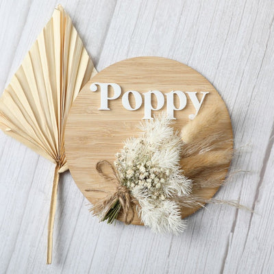 3D Wooden and Acrylic Name Plaque - Everlasting - Fauve + Co