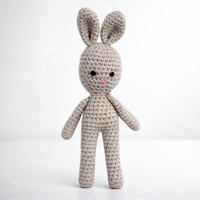 Lulu Crochet Bunny Taupe