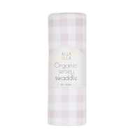 All4Ella Jersey Swaddle - Gingham Pink