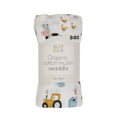 All4Ella Barnyard Muslin Wrap