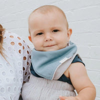 Bandana Dribble Bib Linen - Blue