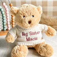 Big Sibling Personalised Cuddles Teddy Bear