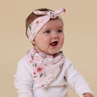 Snuggle Hunny Birds & Bloom Organic Dribble Bib