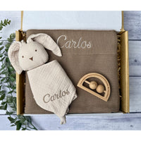 Blanket & Comforter Baby Gift Box - Mocha