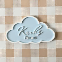 Cloud Acrylic Name Plaque