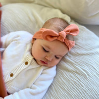 Evie Knotted Headband Coral