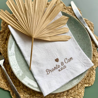 Heirloom Love Script Napkin Set – Set of 4