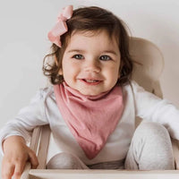 Snuggle Hunny Jewel Pink Organic Dribble Bib