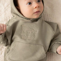 Personalised Organic Hoodie Moss