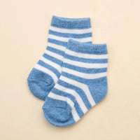 Lūmmi Organic Cotton Baby Socks - Blue Stripes