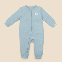 Lūmmi Organic Cotton Waffle Growsuit - Dusk Blue