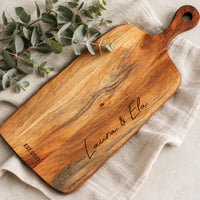 Personalised Paddle Cheese Board - Script