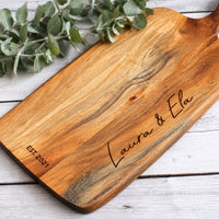 Personalised Paddle Cheese Board - Script