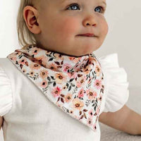 Snuggle Hunny Spring Floral Organic Dribble Bib