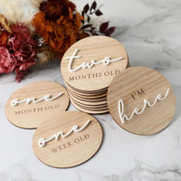 Acrylic & Wood Milestone Disc Set - Fauve + Co