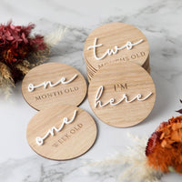 Acrylic & Wood Milestone Disc Set - Fauve + Co