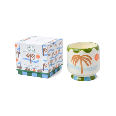 Adopo Palm Tree Ceramic Candle - Lush Palms - Fauve + Co