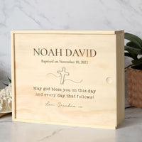 Baby Baptism Keepsake Box - Quote - Fauve + Co