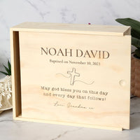 Baby Baptism Keepsake Box - Quote - Fauve + Co