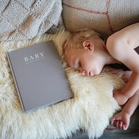 Baby Journal - Birth To Five Years GREY - Fauve + Co