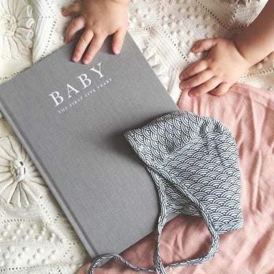 Baby Journal - Birth To Five Years GREY - Fauve + Co