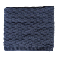 Basket Weave Blanket Stormy Blue - Fauve + Co