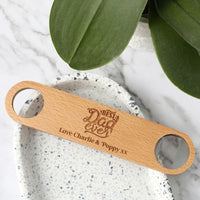Best Dad Ever Wooden Paddle Bottle Opener - Fauve + Co