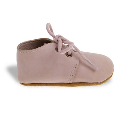 Charlie Leather Oxford Shoes Dusty Rose - Fauve + Co
