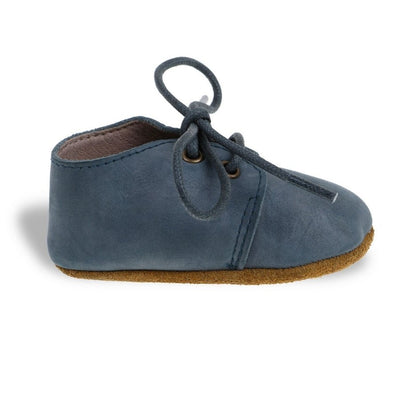 Charlie Leather Oxford Shoes Slate Blue - Fauve + Co