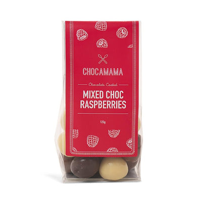 Chocamama Chocolate Mixed Raspberries 125g - Fauve + Co