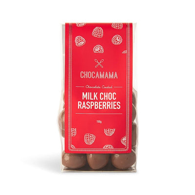 Chocamama Milk Chocolate Raspberries 125g - Fauve + Co