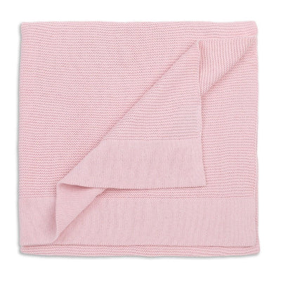 Cotton Knit Baby Blanket Blush - Fauve + Co
