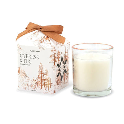 Cypress & Fir Holiday Boxed Candle by Paddywax - Fauve + Co