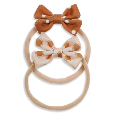 Delilah Dots Hair Bow Set/2 - Fauve + Co