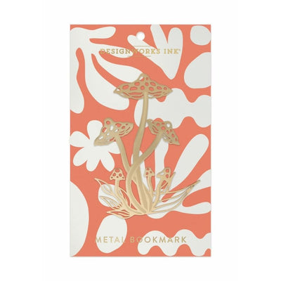 DesignWorks Brass Bookmark - Mushroom - Fauve + Co