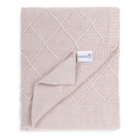 Diamond Cotton Knit Baby Blanket Oatmeal - Fauve + Co