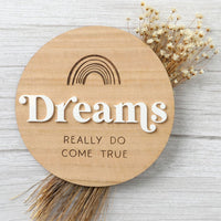 "Dreams really do come true" Pregnancy Announcement Disc - Fauve + Co