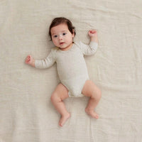 ErgoPouch Bodywear Long Sleeve Bodysuit Grey Marle - Fauve + Co