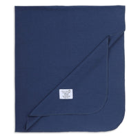 Evie Stretch Jersey Swaddle Steel Blue - Fauve + Co